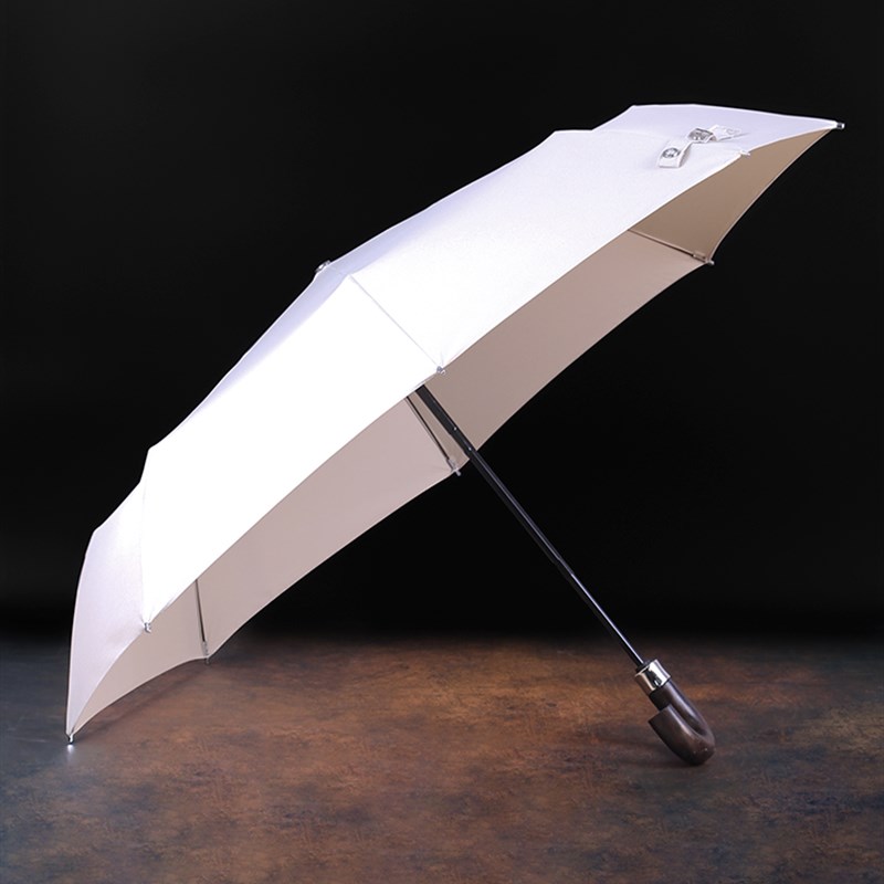 檀木柄全自动雨伞男士大号双人z伞高级感车载折叠抗风雨伞高端定