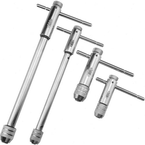 手用正反可调式棘轮丝锥扳手绞手丝攻扳手T型加长型m3-8 m5-12