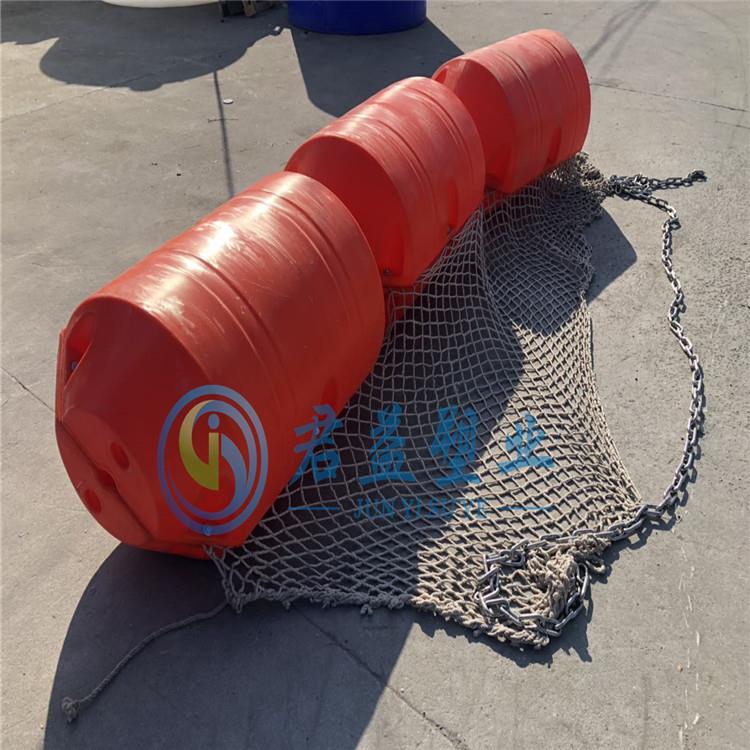 秦皇岛拦污浮筒 海蜇浒苔拦截网浮体