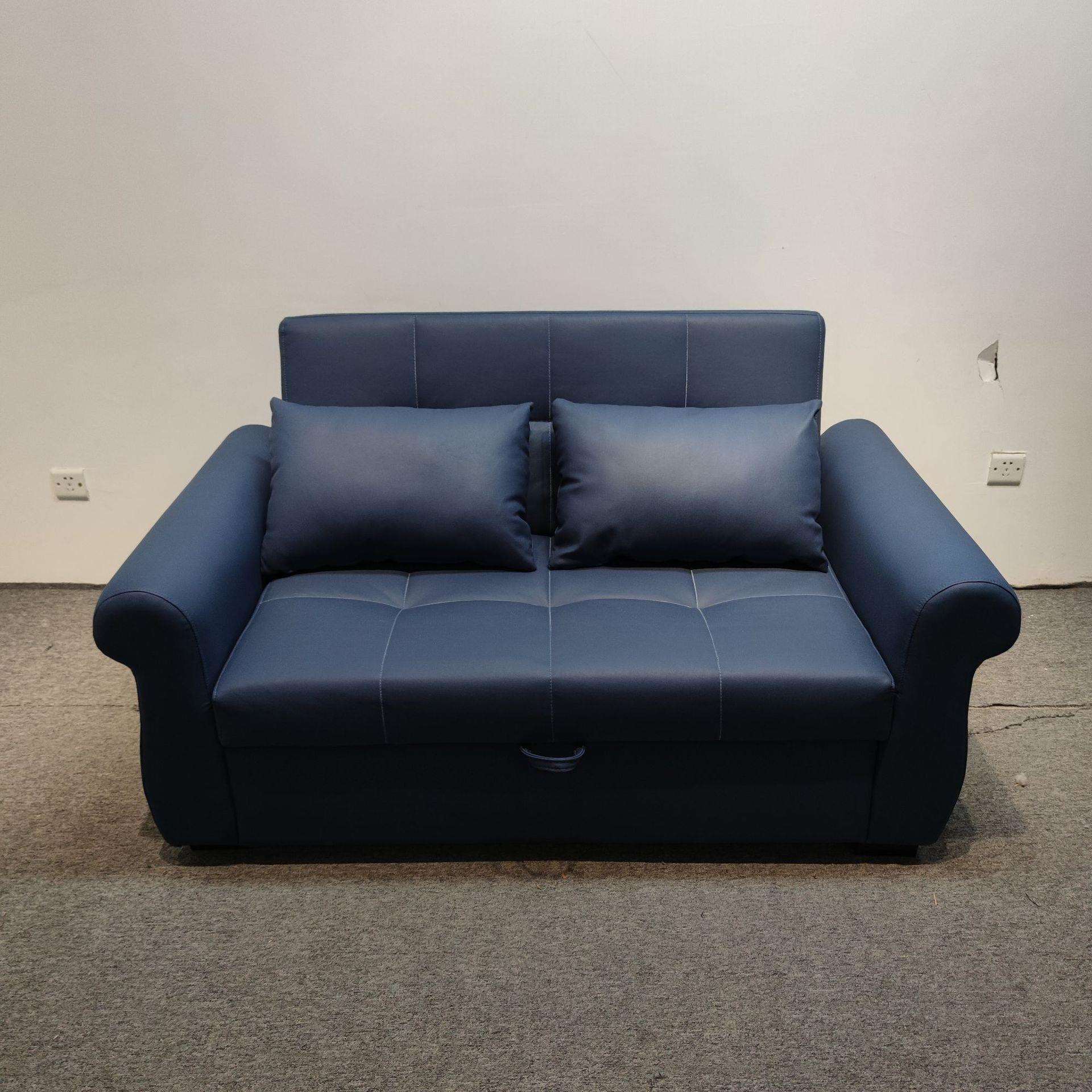 折叠布艺双人沙发床 中小户型客厅卧室坐卧两用多功能沙发床