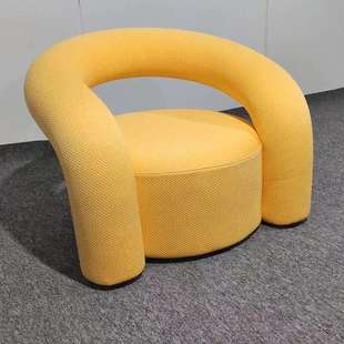 莫格诺拉休闲椅一体成型定型棉个性创意扶手单人沙发椅靠背扶手椅