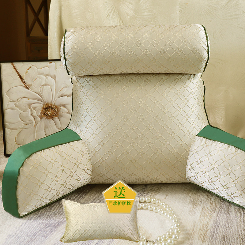 圆柱颈枕护腰靠垫牀头靠枕大靠背牀上飘窗沙发软包孕妇哺乳可拆卸,居家布艺,床头靠垫,淘宝优惠券,粉丝福利购,淘宝优惠卷