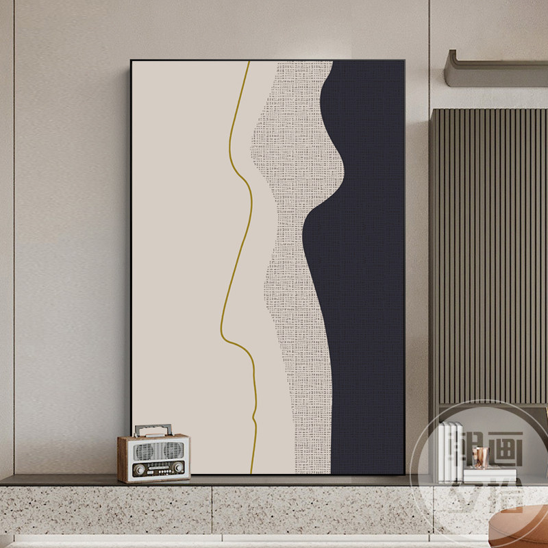 黑白装饰画简约玄关走廊过道壁画大幅落地画客厅沙发背景墙上挂画,家居饰品,现代装饰画,淘宝优惠券,粉丝福利购,淘宝优惠卷