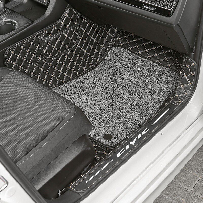 适用22款十一代思域脚垫改装11代思域全包围丝圈脚垫内饰地毯专用