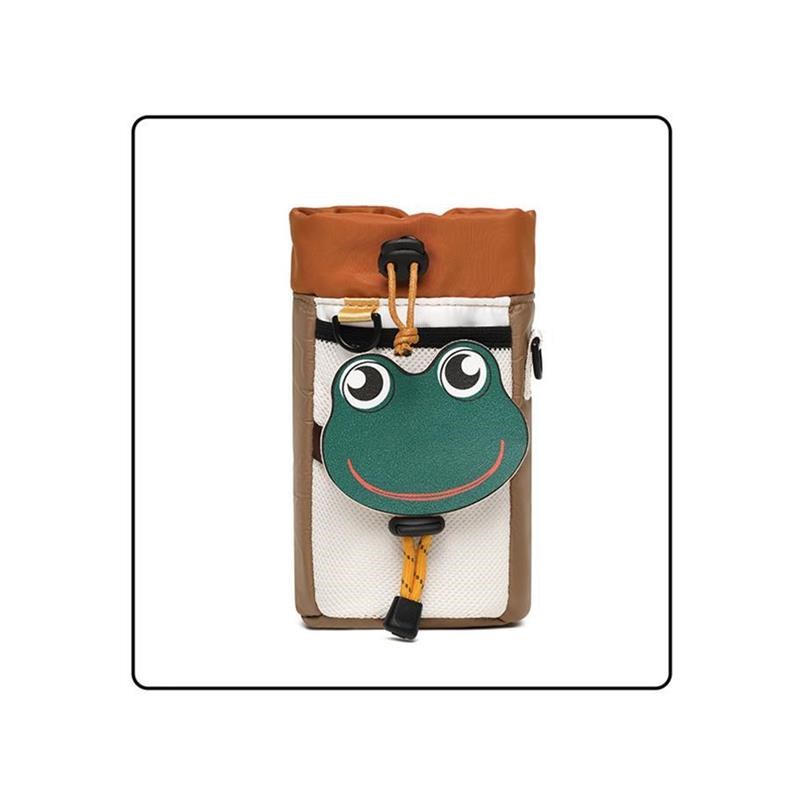 新上市2025新款超可爱露营风自行单车骑行挂包水壶杯前车筐收纳包