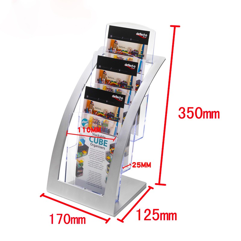 a6桌面展示架折页架资料架有机玻璃展示架彩页展示架宣传单册展架