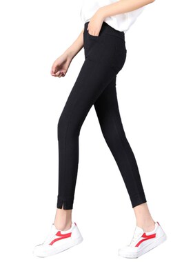 155八分小个子打底p裤女外穿春秋薄款紧身弹力义乌九分大码小脚裤