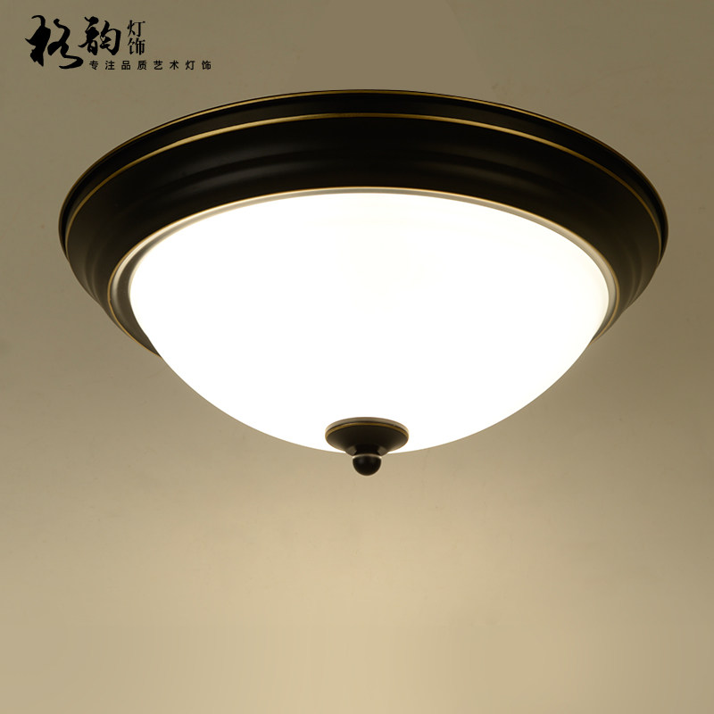 美式乡村LED吸顶灯现代简约铁艺灯具圆形卧室阳台过道书房灯饰,家装灯饰光源,餐厅/卧室/书房吸顶灯,淘宝优惠券,粉丝福利购,淘宝优惠卷