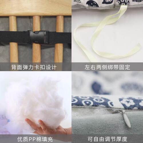 餐椅垫坐垫椅子垫子座椅宿舍椅垫连靠背垫靠垫靠背一体办公室北金