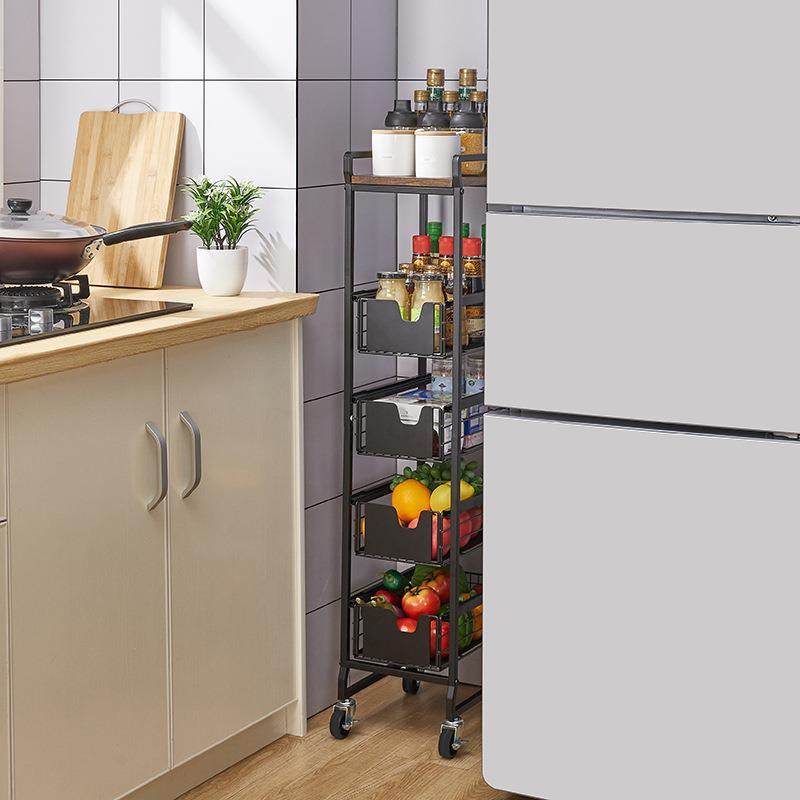 厨房置物架收纳架落地多层菜篮子蔬菜菜架子储物架夹缝缝隙多功能,标准件/零部件/工业耗材,车间地垫,淘宝优惠券,粉丝福利购,淘宝优惠卷