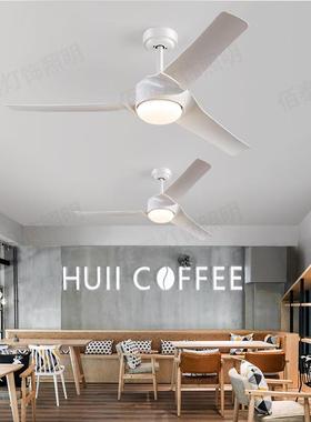 风扇灯ABS三叶吊扇52寸白色大风力吊扇灯客厅餐厅卧室家用灯具