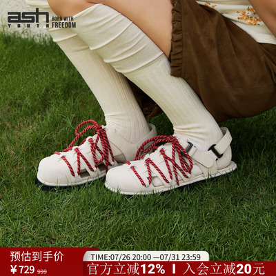 ASHYOUTH包头厚底罗马凉鞋女