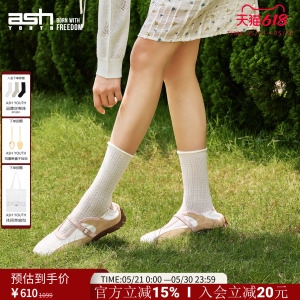ASHYOUTH春夏薄底百搭芭蕾鞋女