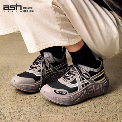 ASHYOUTH月弹厚底老爹鞋女款