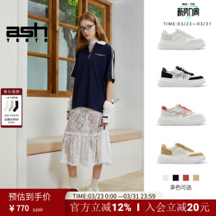 女厚底增高松糕小白鞋 ASH 春夏舒适休闲百搭鞋 时尚 YOUTH「云轨」