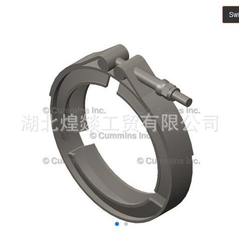 供应康明斯QSK60柴油发动机总成发动机排气管卡子卡箍3089765