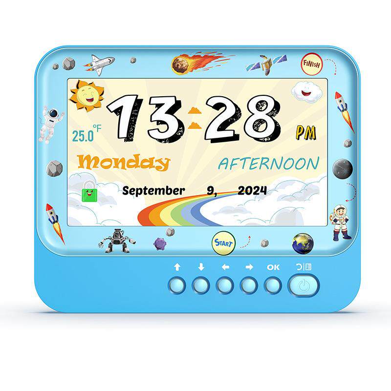 带7寸数字相框功能的电子台钟闹钟带事务提醒功能的电子闹钟