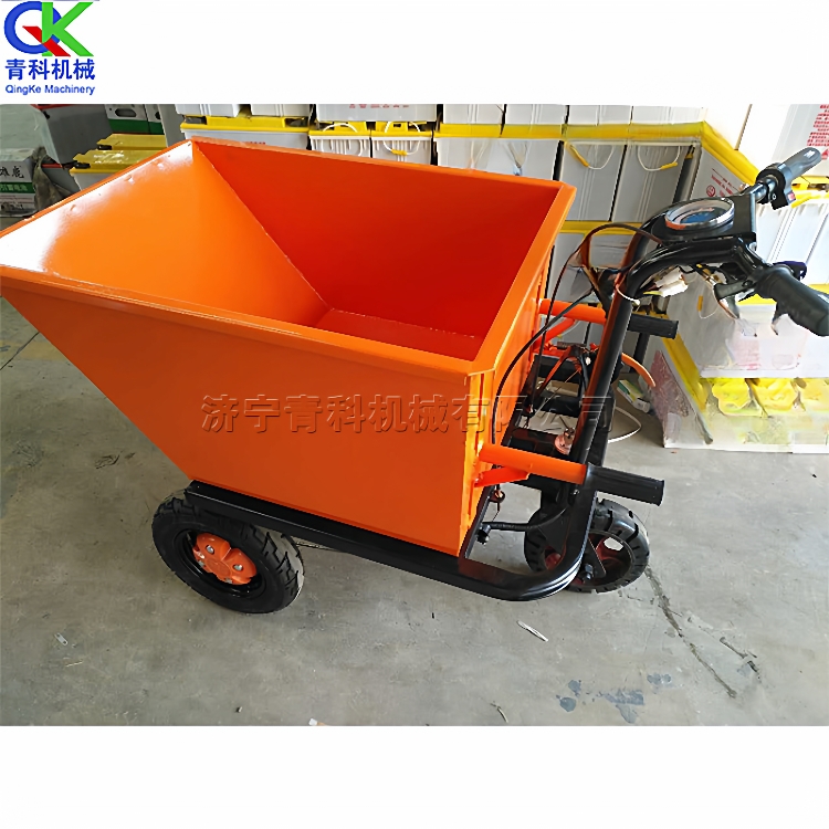 建筑工地沙子水泥运输车 家用电动自卸翻斗车 矿用煤炭鸡公车