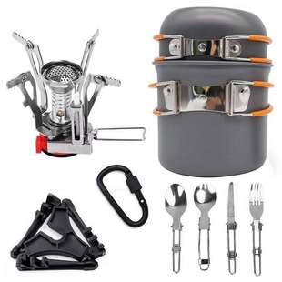 户外用品 炊具野营餐具野营锅具套装 DS101野营锅具 户外套锅便携式