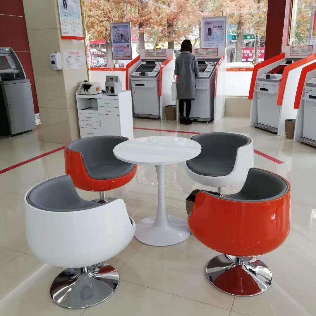 玻璃钢酒杯椅创意设计师北欧简约时尚洽谈椅简约接待会客桌椅组合