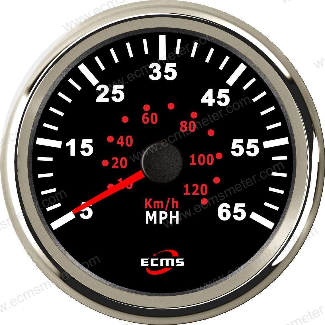 ECP改装车汽车电车船用仪表步进电机指针脉冲气压式速度表65MPH