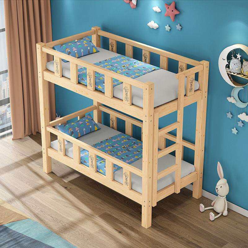 实木幼儿园午睡床小床上下床儿童床小学生托管班上下铺二层午休床