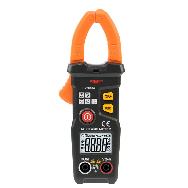 华谊HY2016A手持式交流数字钳形表钳型电流万用表200A电流钳形表
