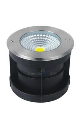 进口芯片户外防水LEDCOB嵌入式10W大功率广场单色圆形埋地灯