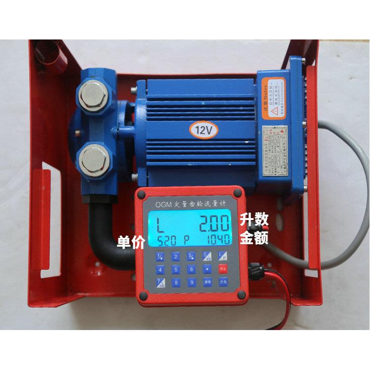 无刷防爆静音电子定量加油泵12V24V220V汽油加油机总成电动抽油泵