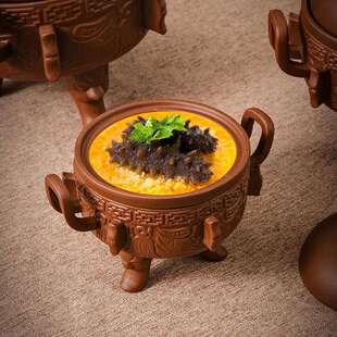 紫砂东坡肉罐红烧肉罐饭店酒店餐具扬州狮子头佛跳墙炖盅大复古鼎