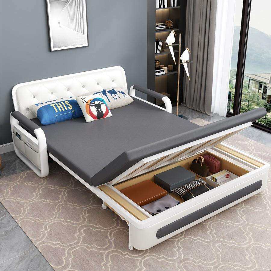 沙发床两用可折叠单人多功能储物收纳小户型客厅双人科技布沙发床