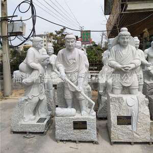 现货惠安石雕二十四孝古代人物雕刻 大理石24孝园林景观雕塑厂家