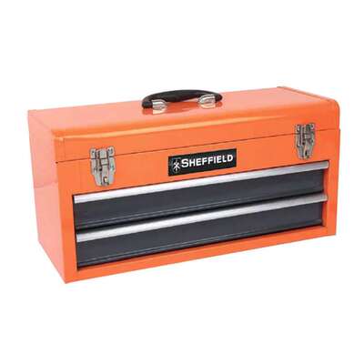 钢盾工具 2抽屉金属手提工具箱S025010