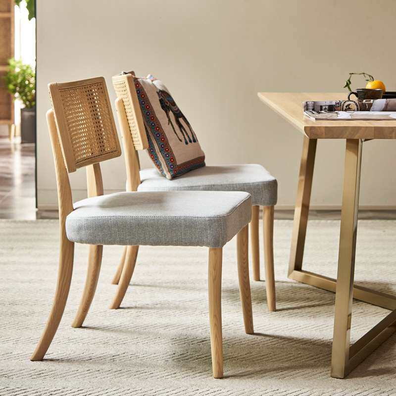 北欧简约铁艺餐桌现代创意长方形餐台复古原木桌子家用饭桌