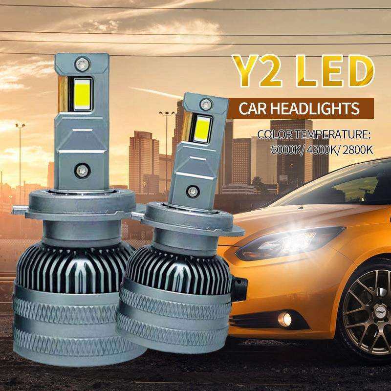 新款汽车led大灯h9远光h7近光灯H4led汽车的灯射灯H1大功率前照灯