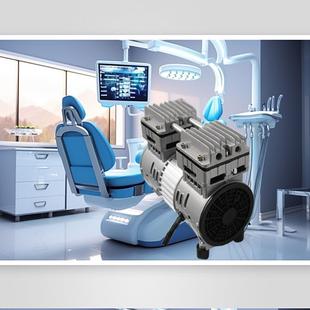 无油机泵头600w低噪音220V 50HZ空气压缩机机头铝线银色带散热片