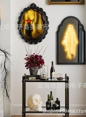 跨境Witch's Woods Hologram Wall Mirror万圣节女巫森林全息壁镜