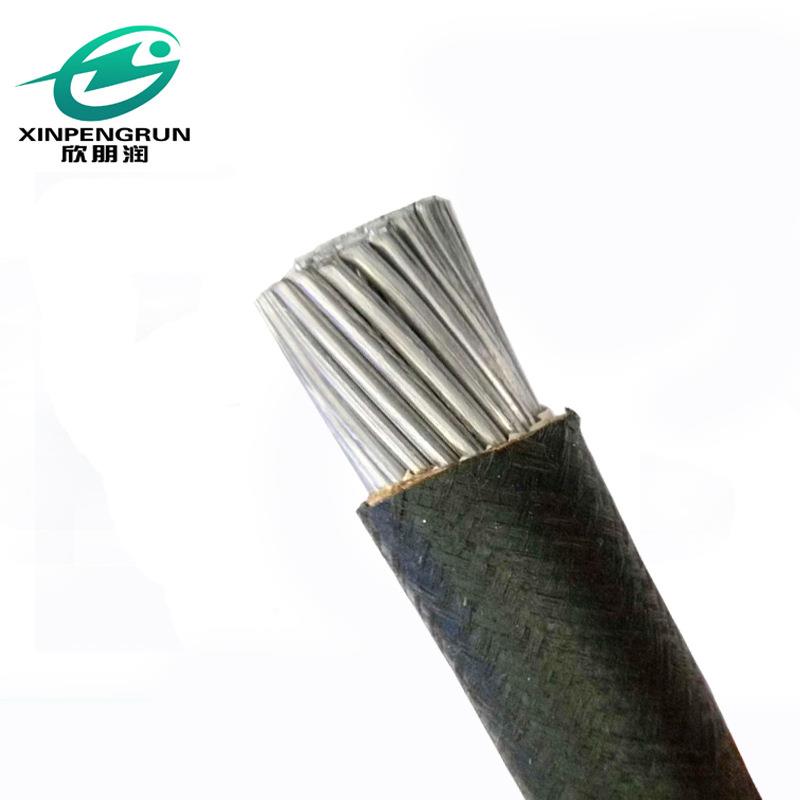 厂家直销铝橡线国标铝芯橡皮风雨线BLX120平方麻皮线黑皮线电线