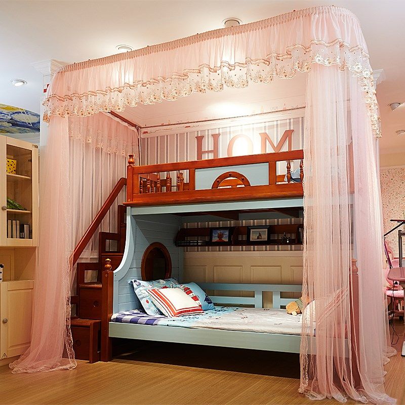 库房双层儿童子母床蚊帐家用高低上下铺1.2m1.5米梯柜u型导轨衣柜,床上用品,蚊帐,淘宝优惠券,粉丝福利购,淘宝优惠卷