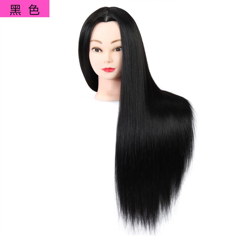 假发头模练习盘发编发化妆公w仔头仿真发假人头模型美发模特头旋