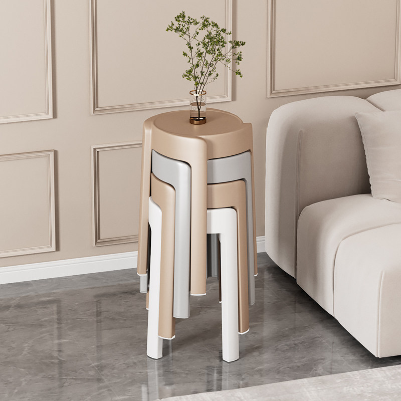 家用塑料凳子可叠放加厚风车凳大人结实家庭备用简易塑胶高圆板凳,住宅家具,其它凳子,淘宝优惠券,粉丝福利购,淘宝优惠卷