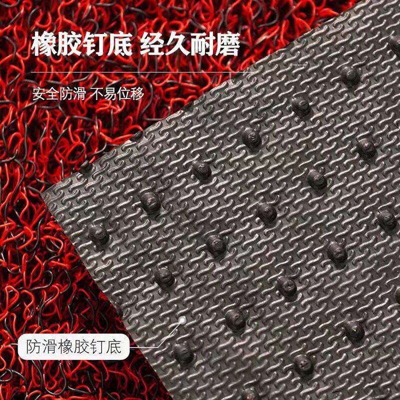 钉底丝圈PVC特厚地垫汽车进门入户胶垫酒店商用迎宾防滑地垫