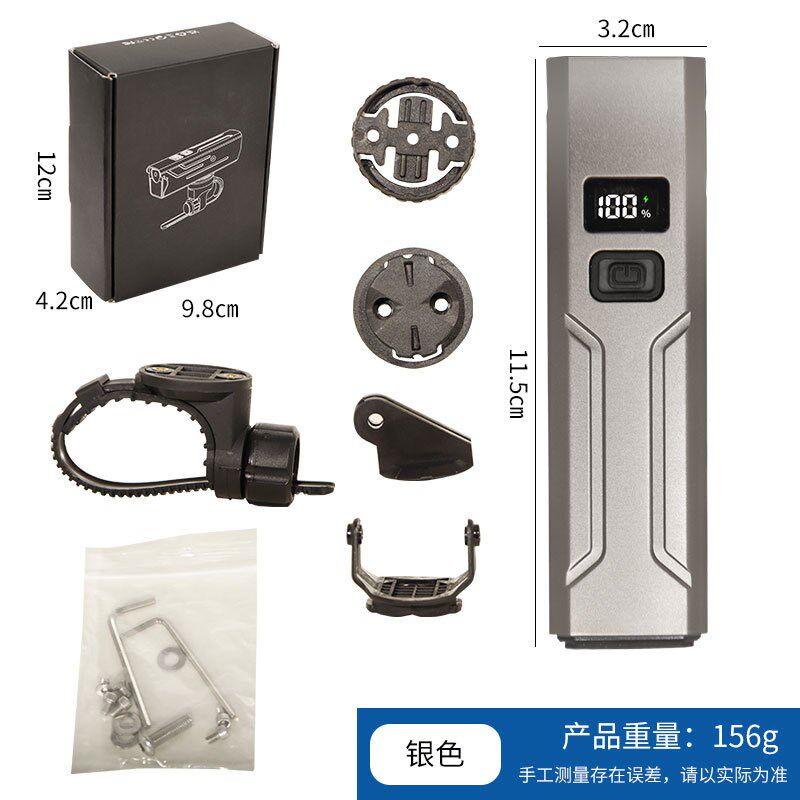自行车夜骑前灯吊装充电儿童山地公路单车强光超亮夜间骑行照明灯