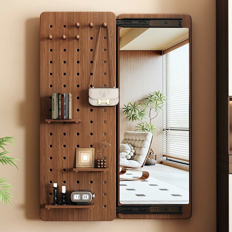 实木隐形全身镜推拉关闭隐藏全身镜子贴墙可遮挡壁挂洞洞板整装发,住宅家具,穿衣镜,淘宝优惠券,粉丝福利购,淘宝优惠卷