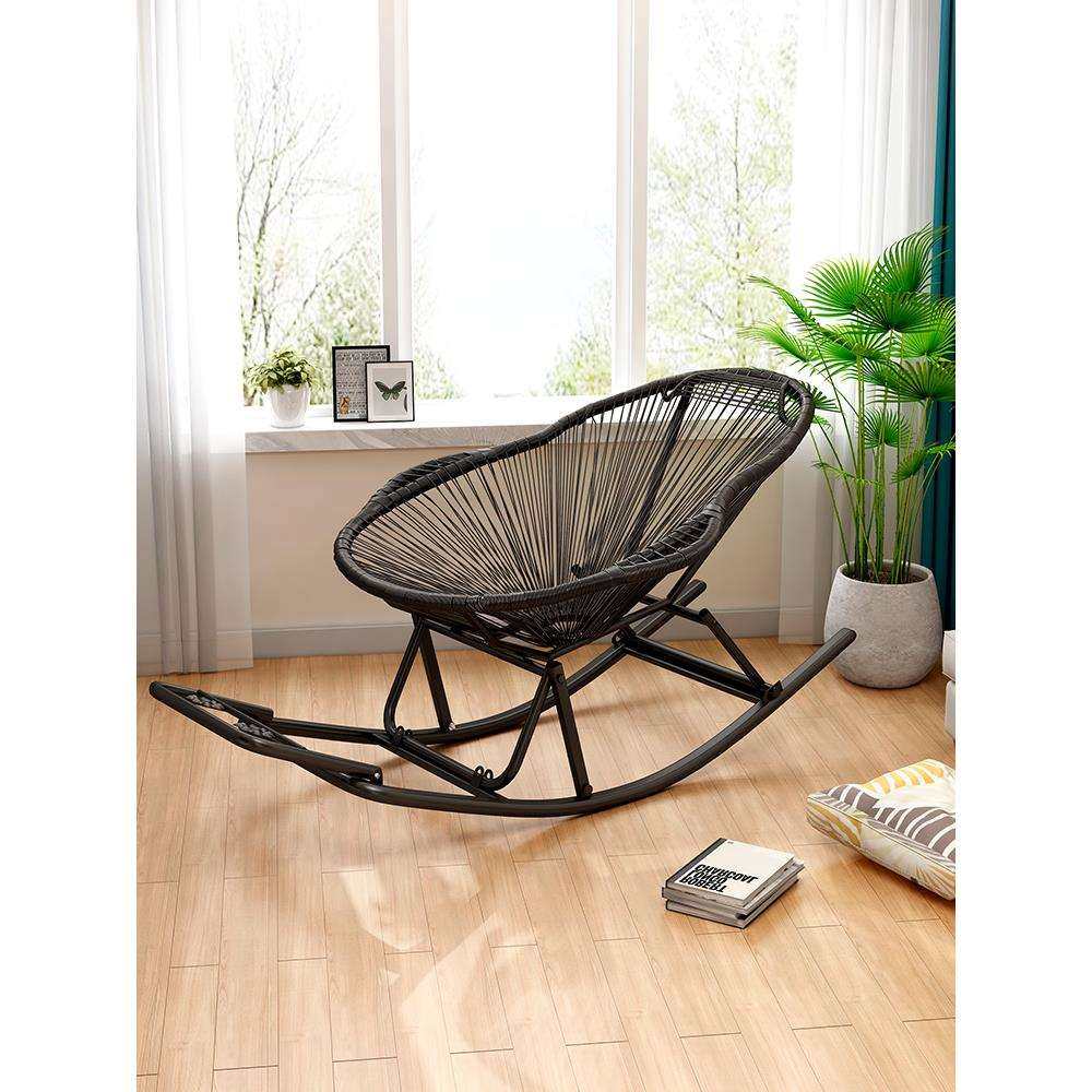 G3YN摇摇椅躺椅阳台摇椅成人可睡休闲家用午休逍遥椅户外庭院单人