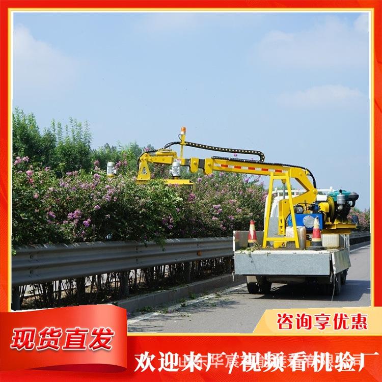 车载式绿篱除草机 边坡中分带绿篱机 伸缩臂高速公路绿化带修剪