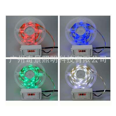 迷你4CH通道led解码器数显按键DMX512恒压控制RGBW舞台灯带