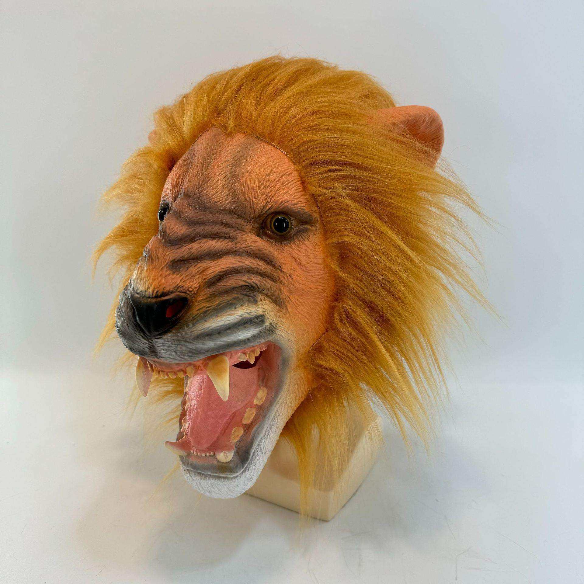 万圣节狮子头面具cosplay装扮道具酒吧聚会搞笑动物狮子乳胶面具,节庆用品/礼品,面具,淘宝优惠券,粉丝福利购,淘宝优惠卷