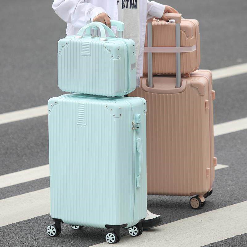 行李箱女网红ins新款潮子母拉杆箱男24寸26寸R翼立大容量皮旅行箱