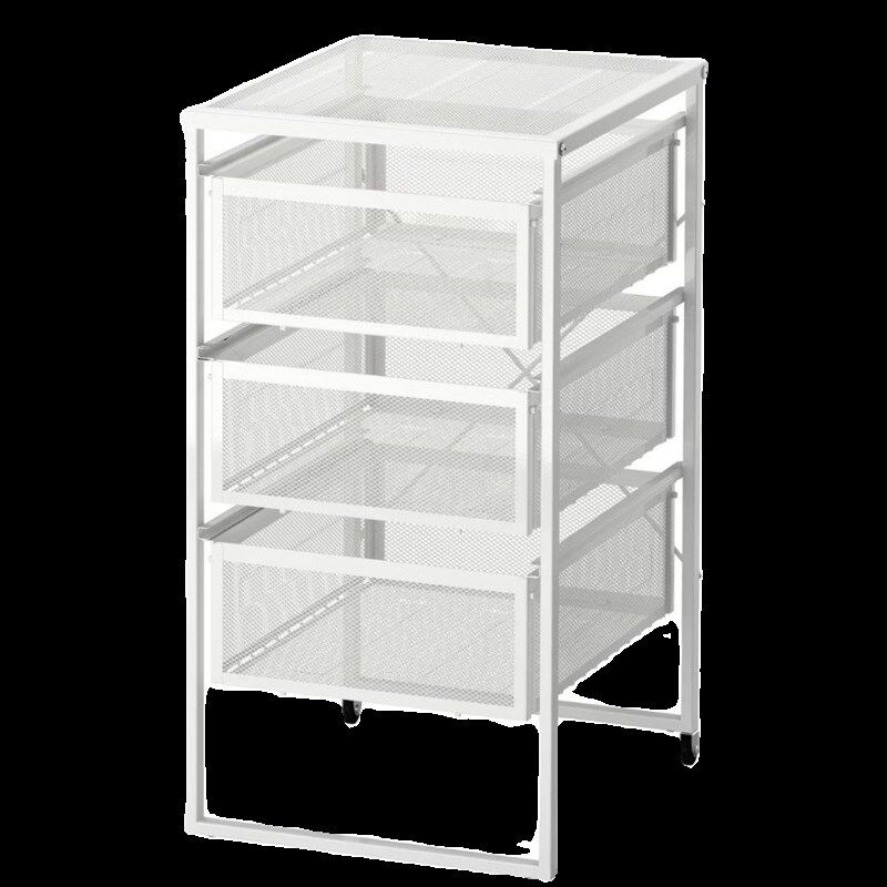 化妆桌置物柜文具收纳柜子抽屉式塑料办公室桌底下多层储物文件柜